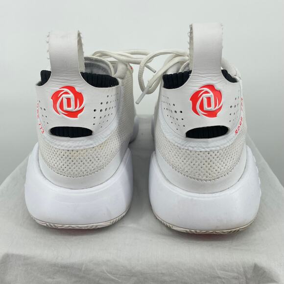 Adidas Mens‎ D Rose 773 Basketball Shoes White/Orange FW8789 Low Top Mesh 10.5 main image 5